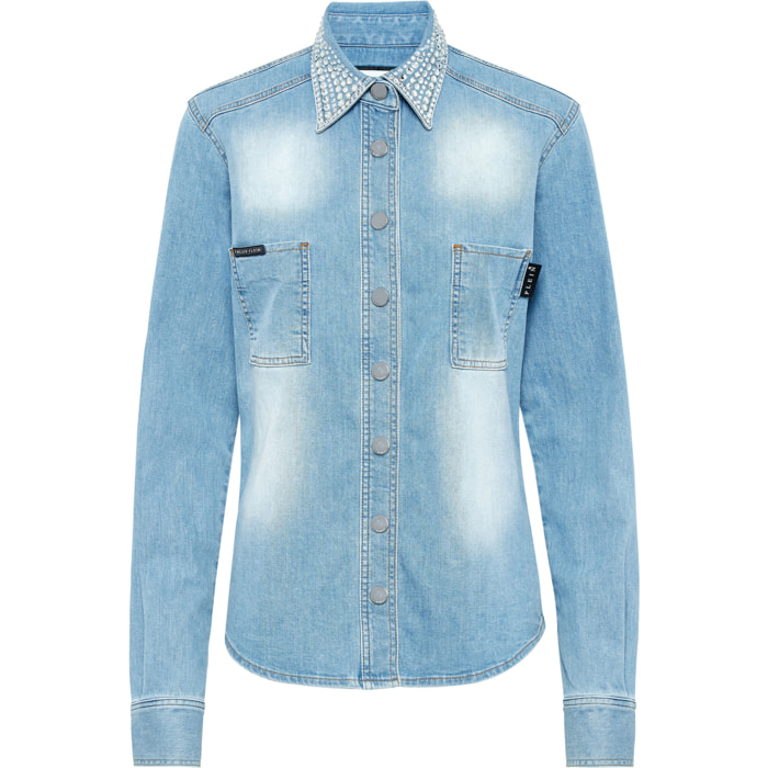PHILIPP PLEIN Denim Shirt