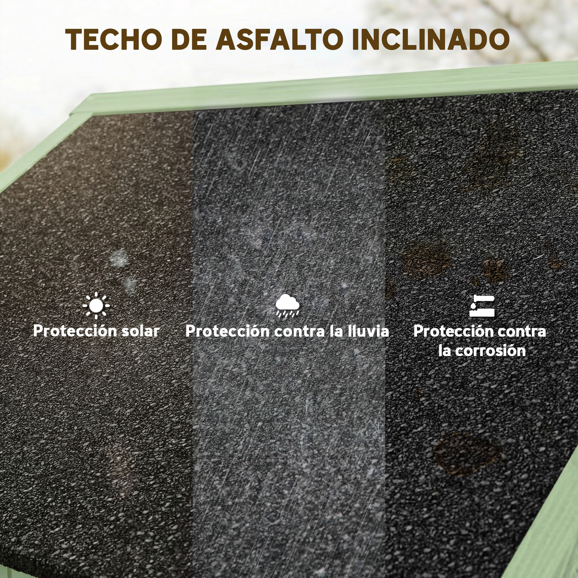 Armario de Jardín de Madera 77x54,2x179 cm 0,3 m² Cobertizo para Almacenaje de Herramientas con 3 Estantes y 2 Puertas con Cerrojo para Patio Terraza Verde