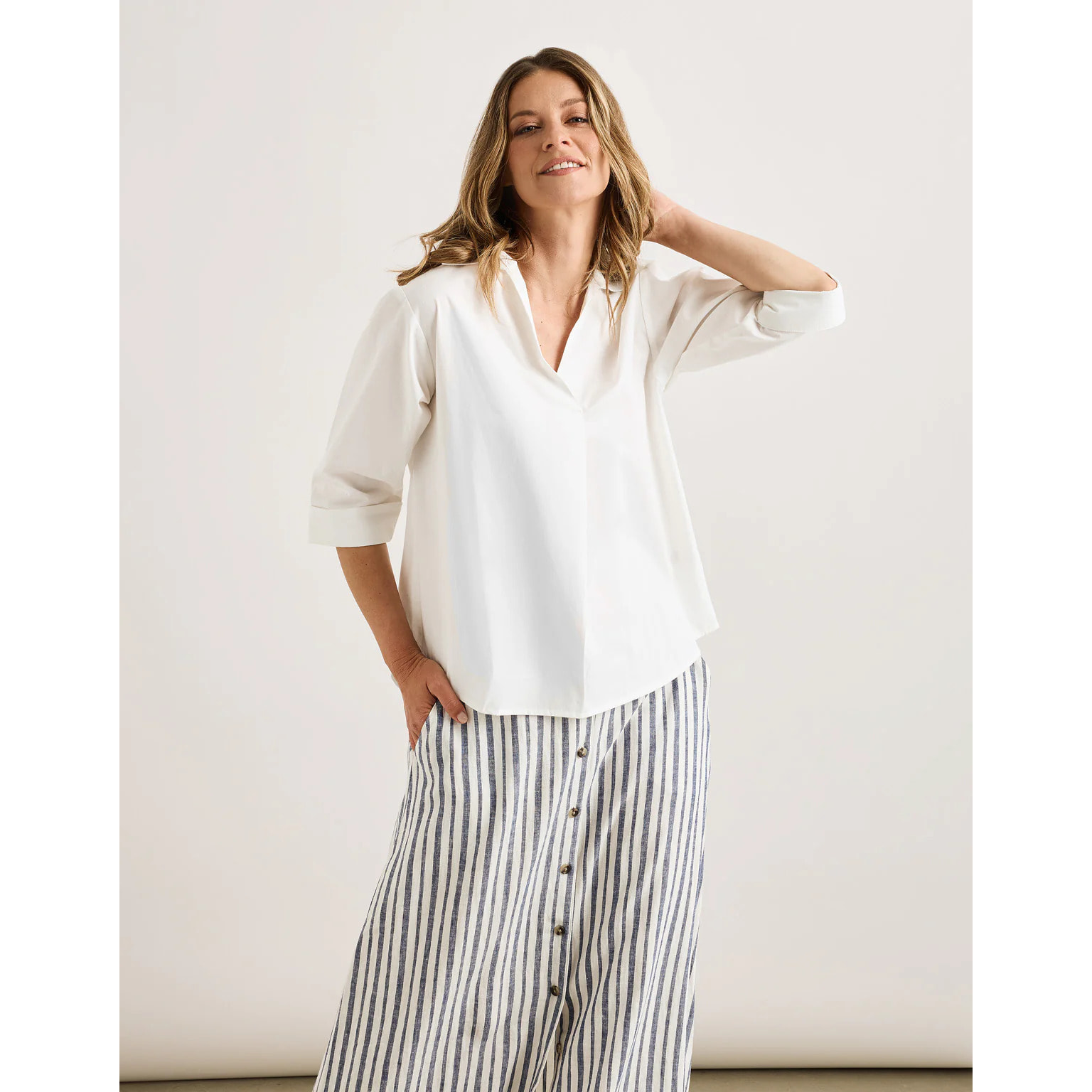 Camisa Oversize Blanco - Lospine