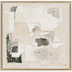 Toile 3D Azariah beige 78x78cm