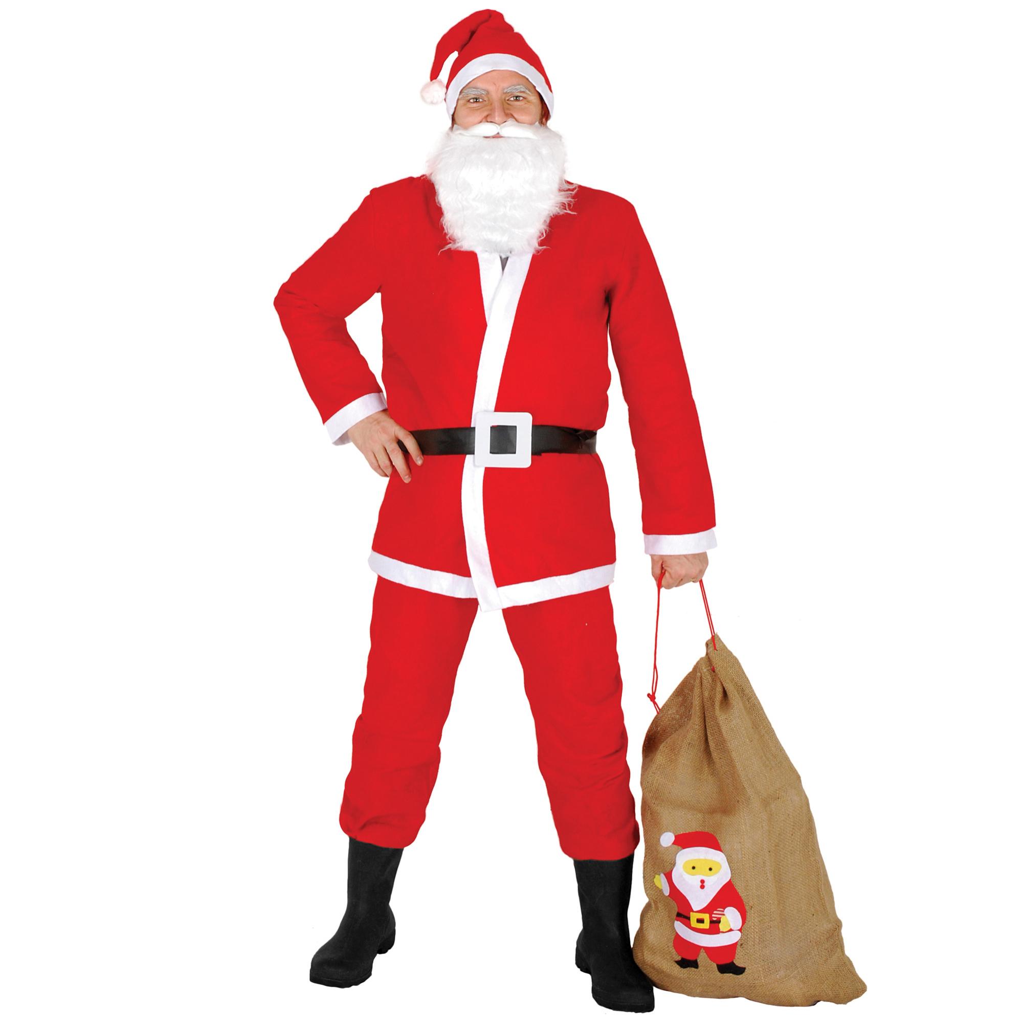 Babbo Natale Costume Con Sacco Uomo