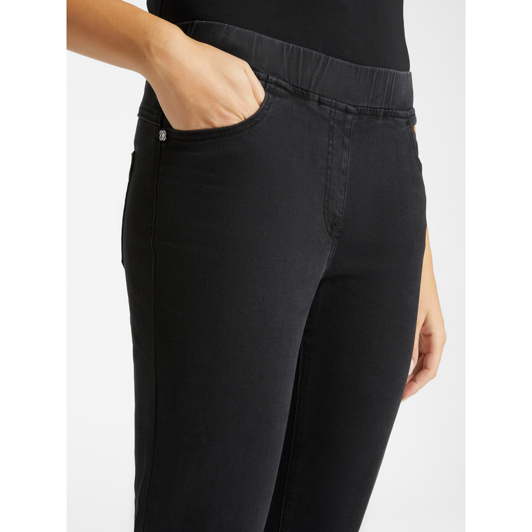 Elena Mirò - Jeggings de denim elástico - Negro