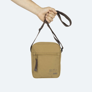 Bandolera Mediana Sostenible Mostaza.TECA RECYCLED. CROSSBODY.