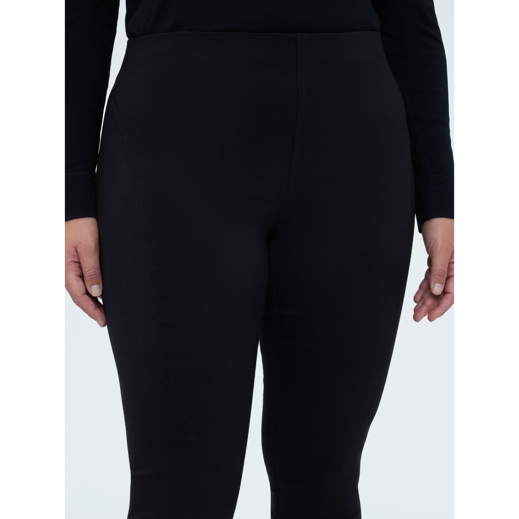 Fiorella Rubino - Pantalones Jeggings con elástico en la cintura - Negro