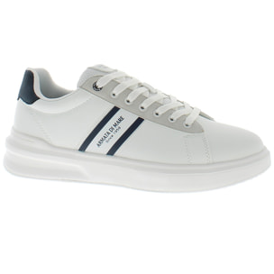Armata di Mare Scarpe Uomo Court Sneakers Stringate con Soletta Rimovibile in Memory Foam AMU 1D931 Off White