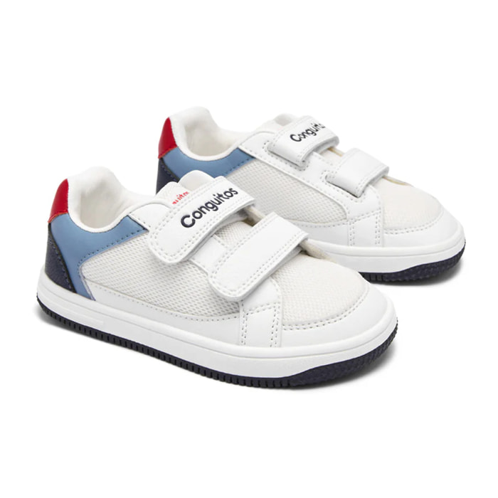 Zapatillas Unisex Barefoot Goflex en  Blanco y Azul
