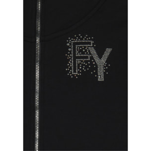 Tuta donna in French Terry Modal con zip e collo alto