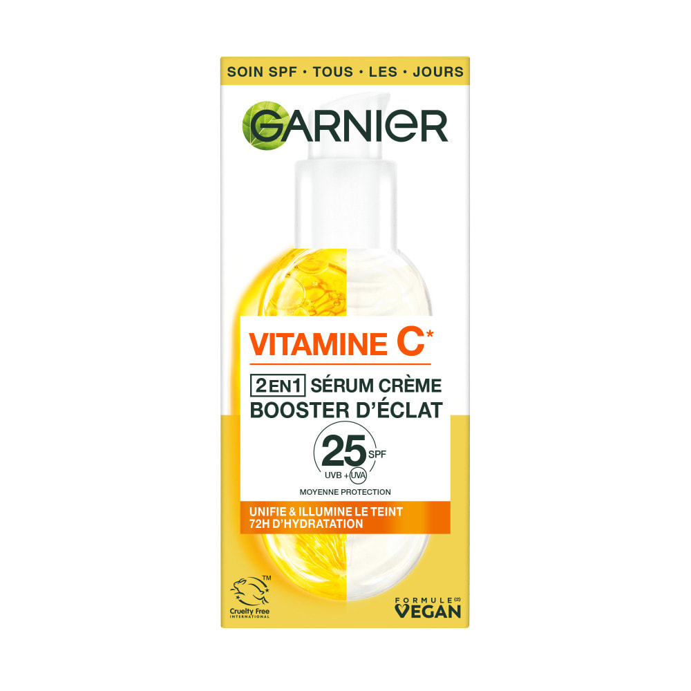 Garnier SkinActive Vitamine C Sérum Crème 2en1 Booster d'éclat