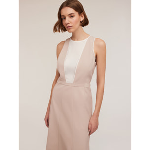 Motivi - Vestito flare con inserto - Beige