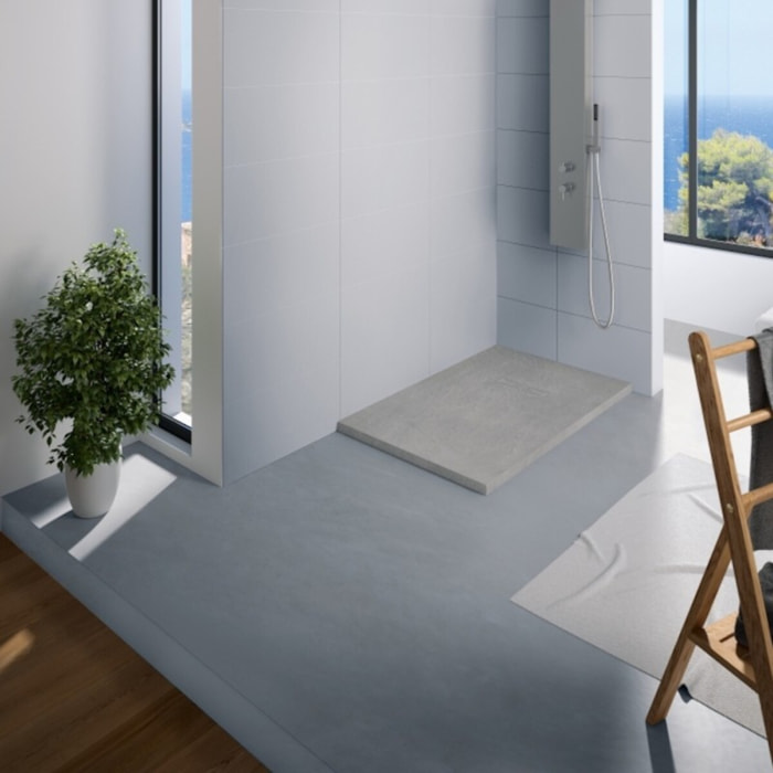 Receveur KINEDO découpable Kinerock Evo biolex rectangle gris pierre