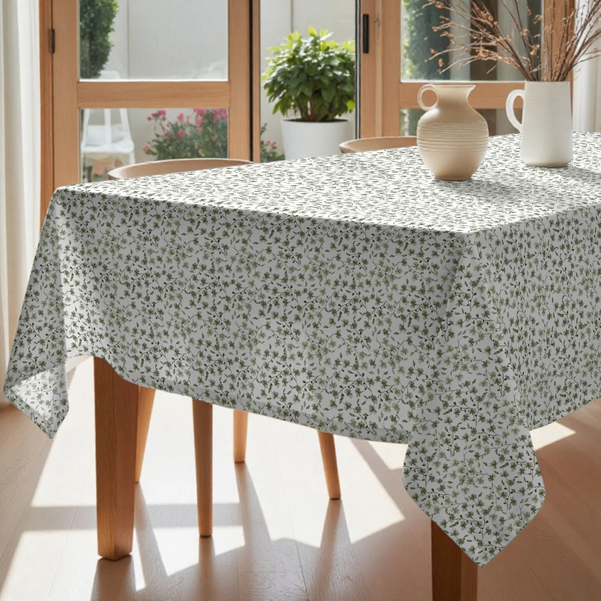 Nappe en tissu 100% coton Asami Caqui 924-6
