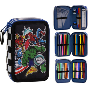 Plumier Con Accesorios Giotto Avengers