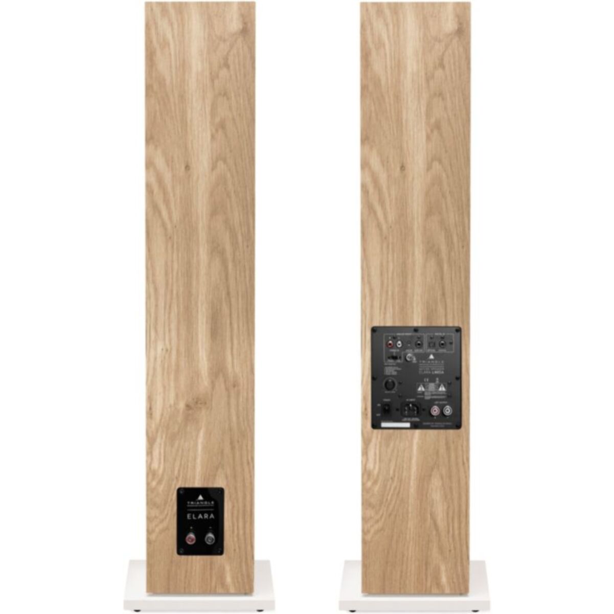 Enceinte colonne active TRIANGLE ELARA LN05A Chene Clair x2