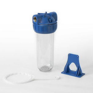 Bol transparent avec raccord en laiton 3/4" pour filtres universels 10" (SATHF34)