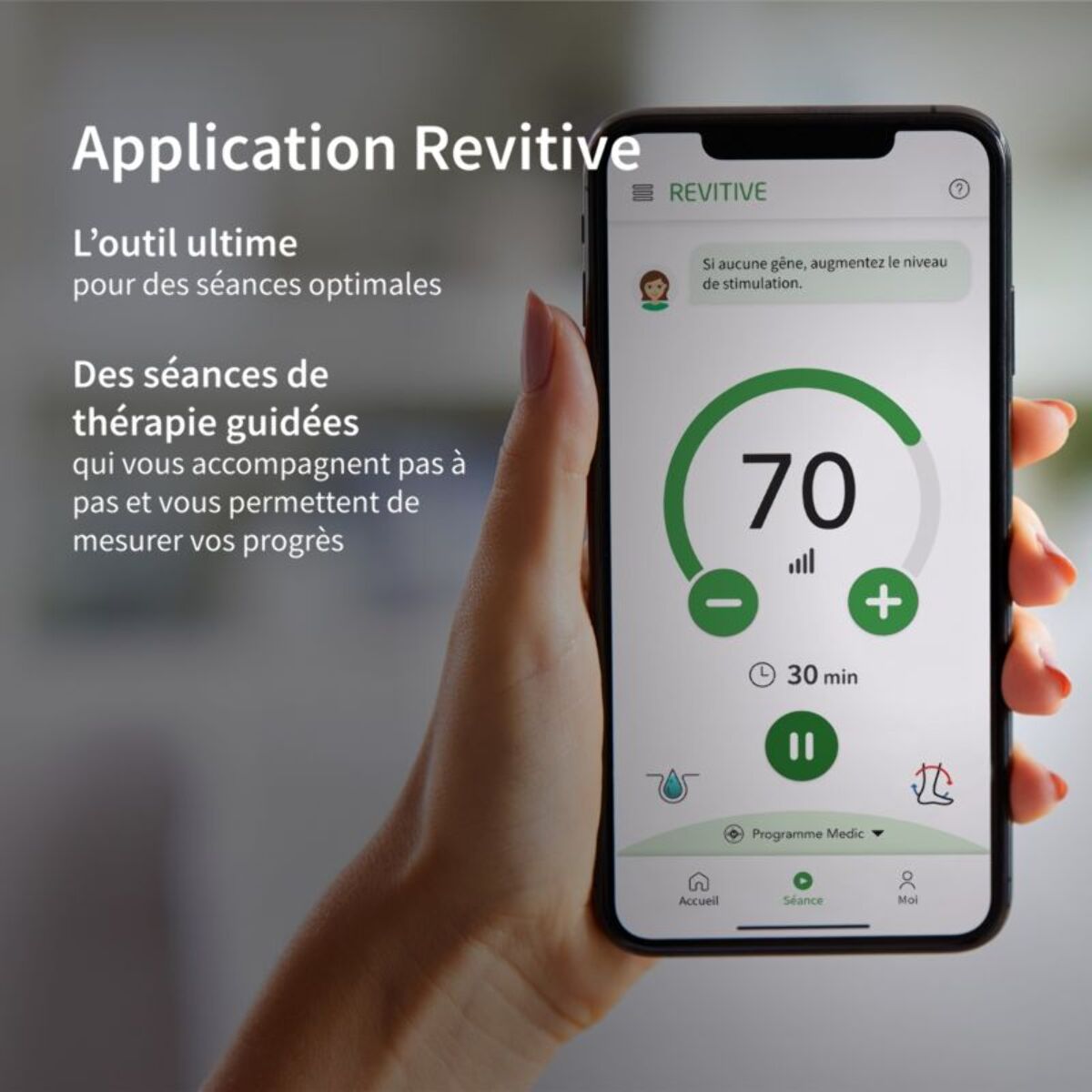 Stimulateur circulatoire REVITIVE Medic coach connecte