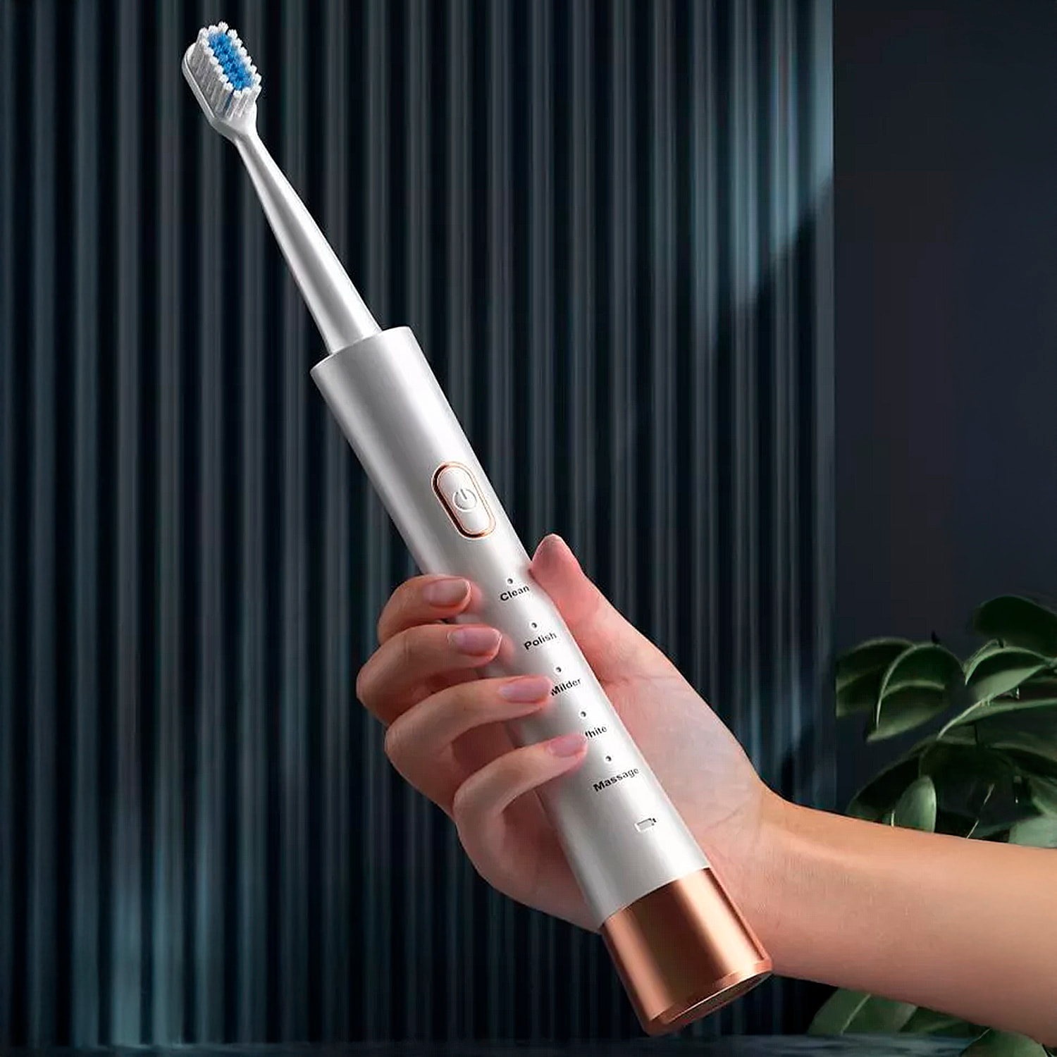 Cepillo de dientes eléctrico sónico 31.000rpm. 5 modos. Cuerpo impermeable IPX8. Con 6 cabezales de recambio.