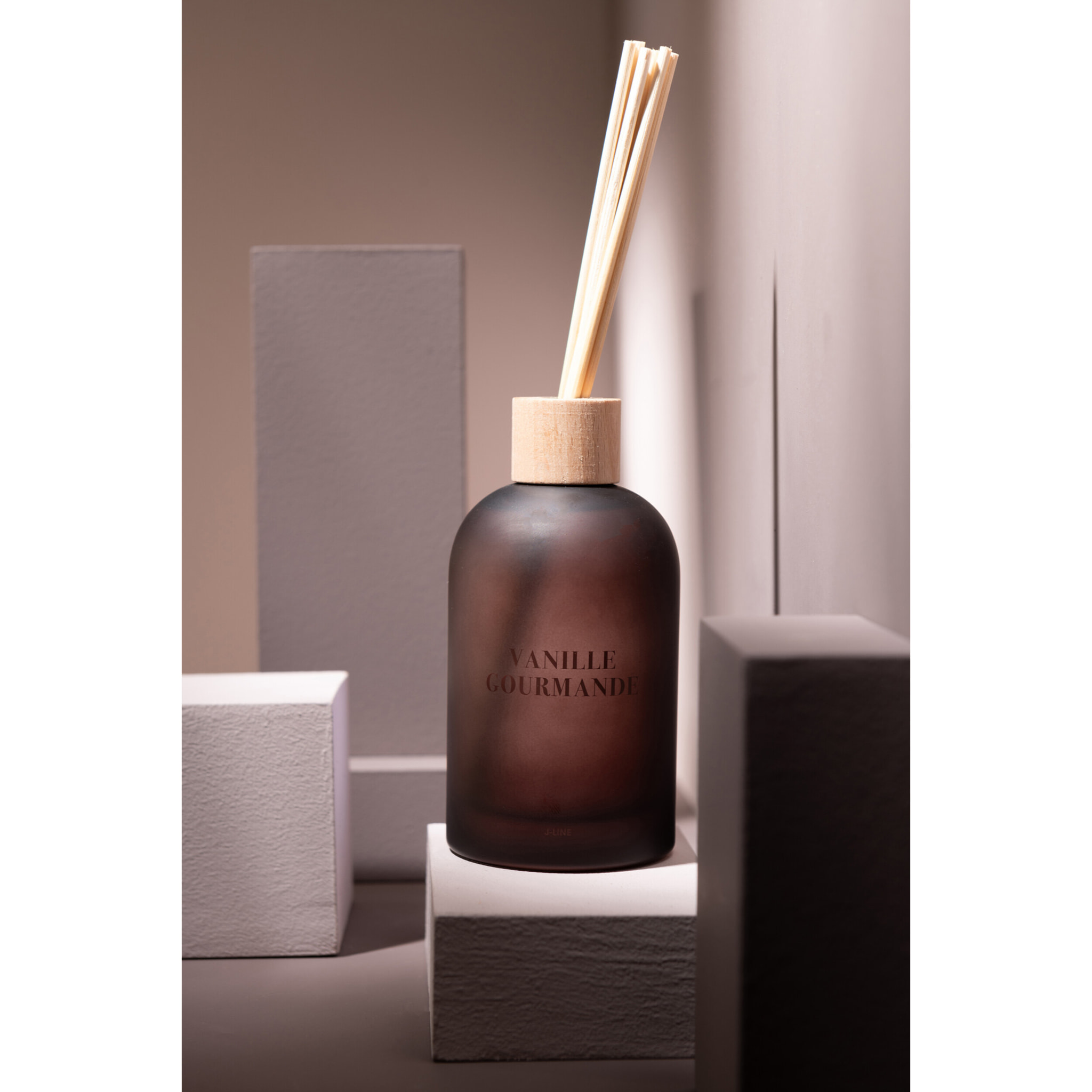 J-Line Bâtonnets parfumés Accords Essentiels - Vanille Gourmande - brun - 250ml