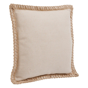 Coussin déco d extérieur "Jorgia" beige 40x40cm en lin