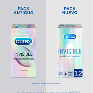 PRESERVATIVOS INVISIBLE SUPER FINO EXTRA SENSITIVO - 24 CONDONES