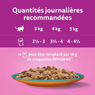 WHISKAS 48 sachets fraîcheur en gelée Délices de l'Océan pour chat 85g (4x12)