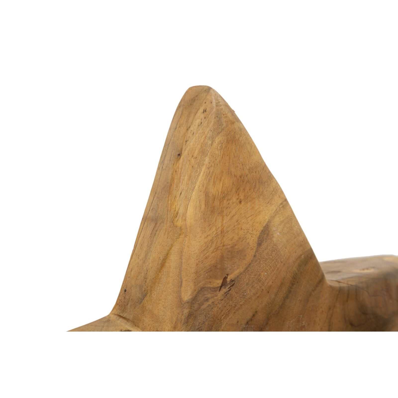 SCULTURA STELLA IN TEAK RICICLATO CM 28X12X42 (PEZZI UNICI - NON RIP. IN SERIE)