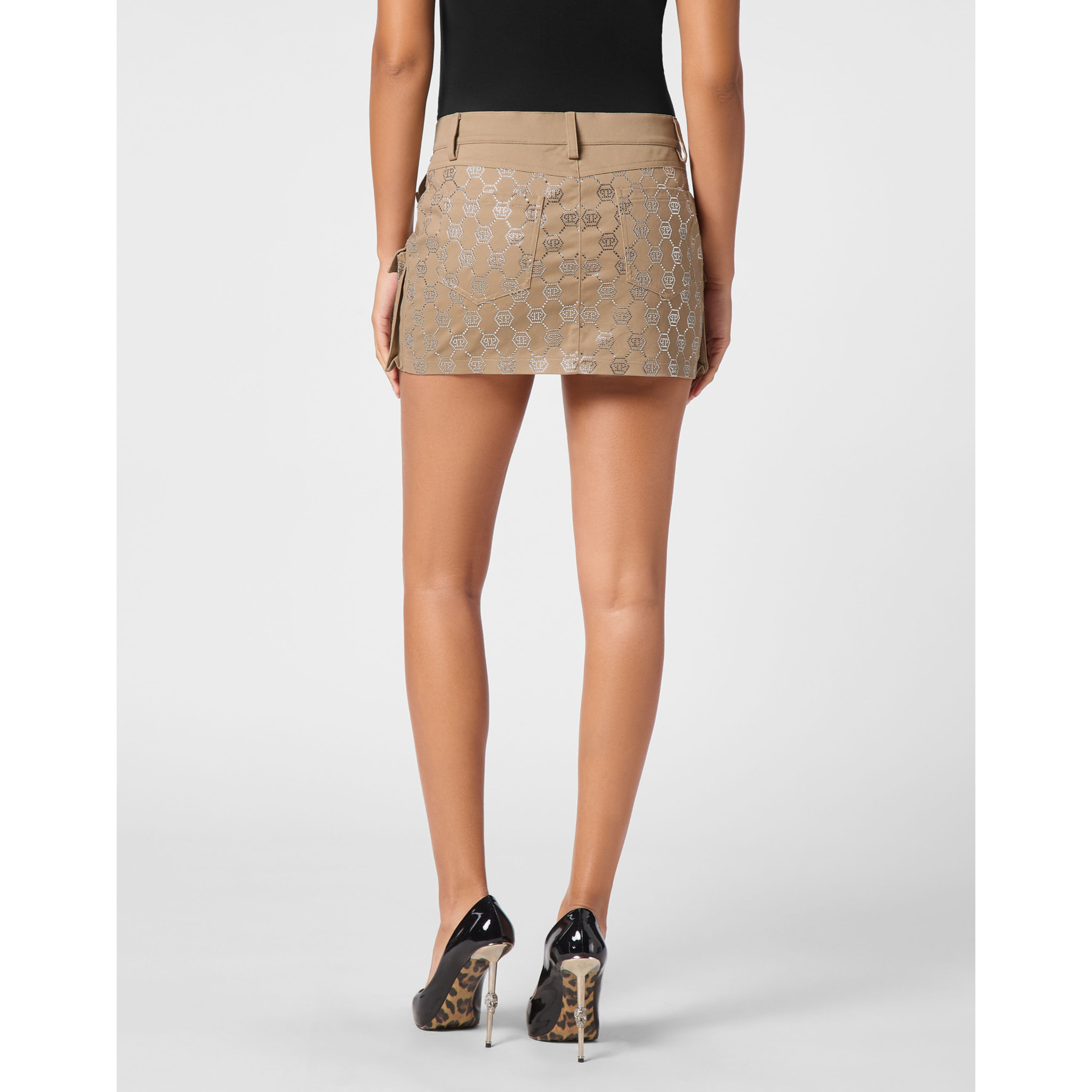 PHILIPP PLEIN Minifalda MONOGRAM
