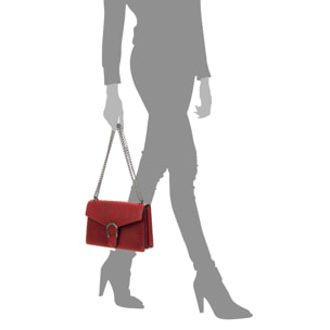 Luce Bolso de mano Mujer.Piel auténtica Gamuza Grabado Serpiente