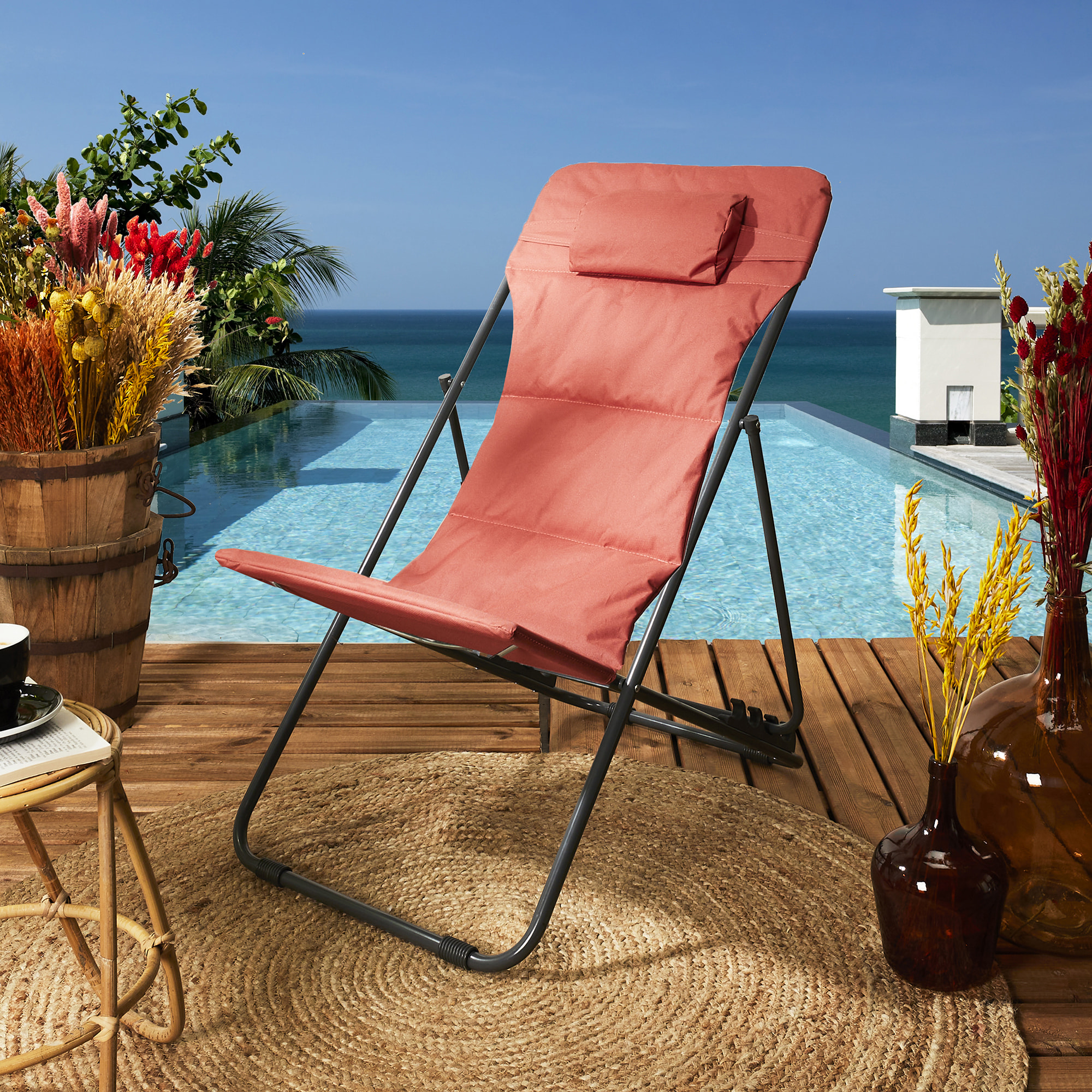 Transat Pliable Corfou Terracotta