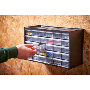 Boîte de rangement polyvalente avec 30 petits tiroirs