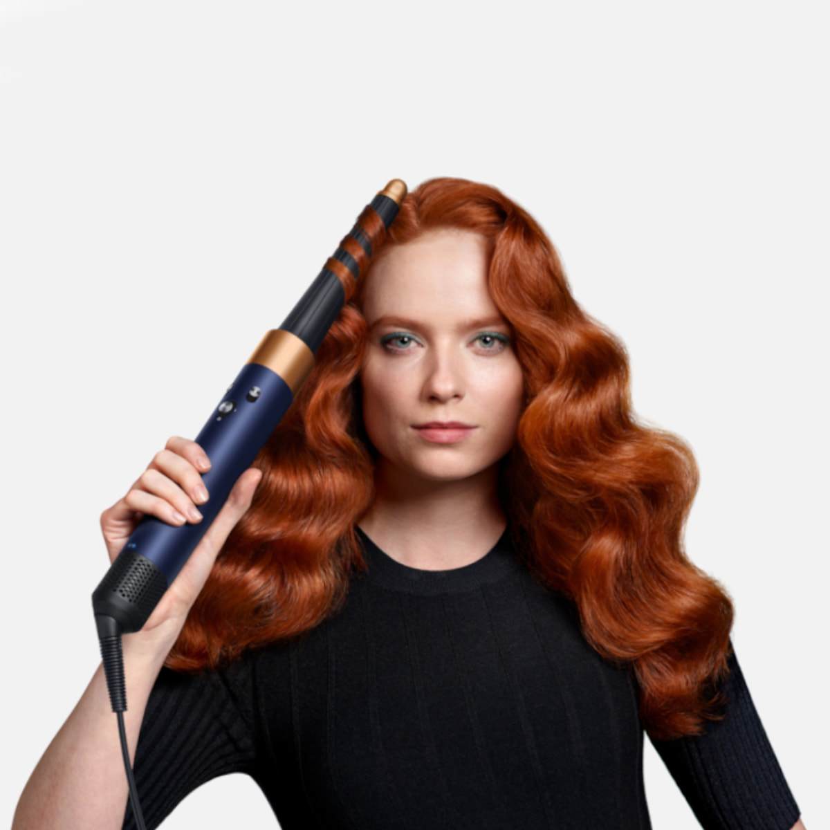 Multi-styler Dyson Airwrap i.d.™ - Cheveux bouclés à frisés (Bleu de Prusse/Cuivré)