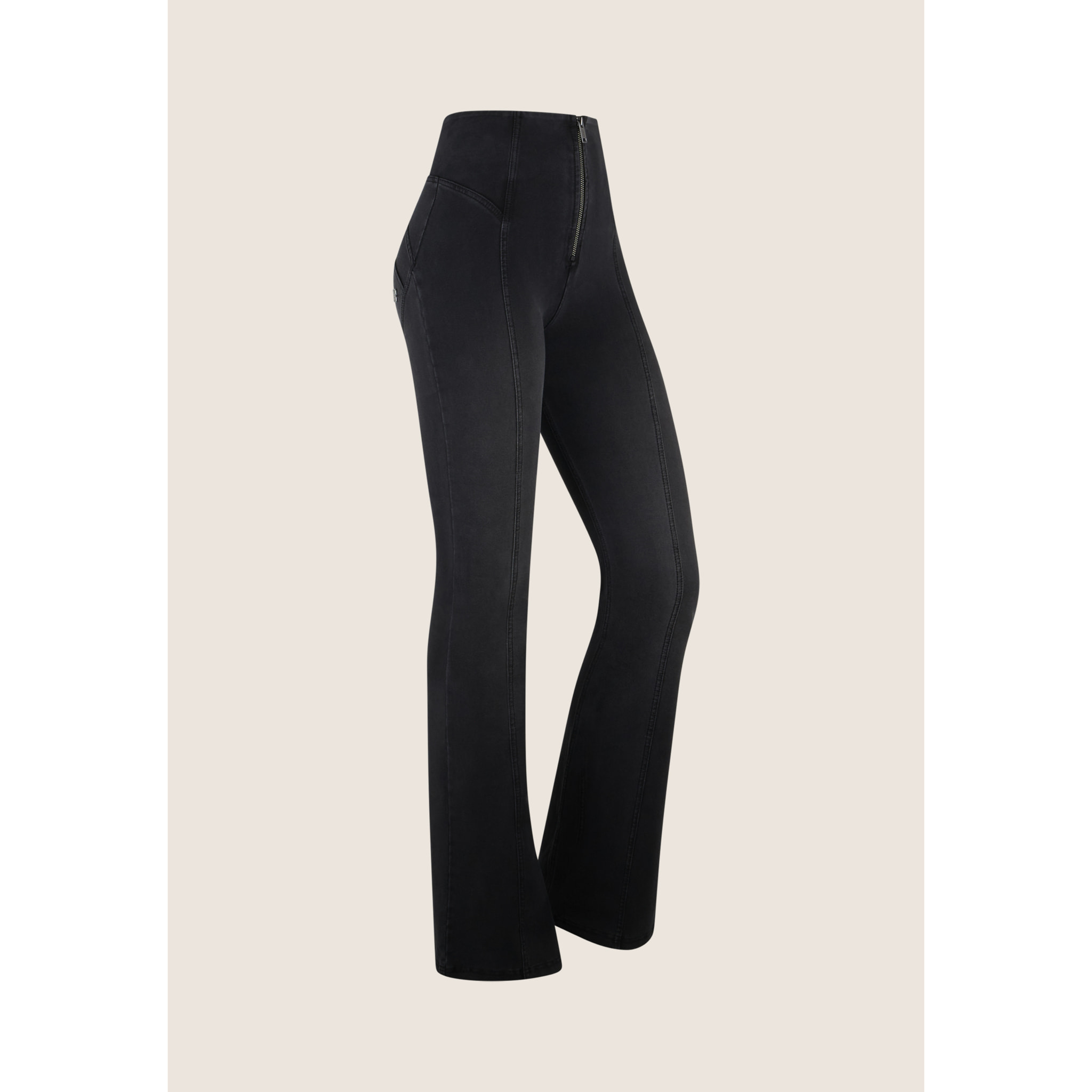 Jeggings WR.UP® lavaggio leggero con vita alta e fondo flare