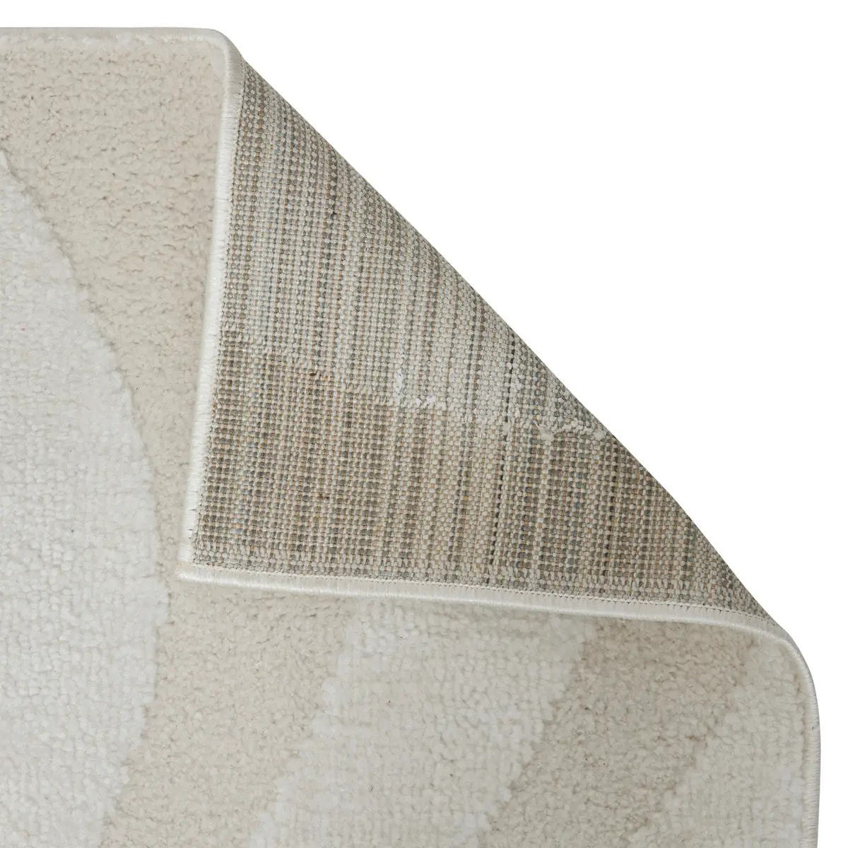 Tapis effet laine Anoai blanc 200x150cm