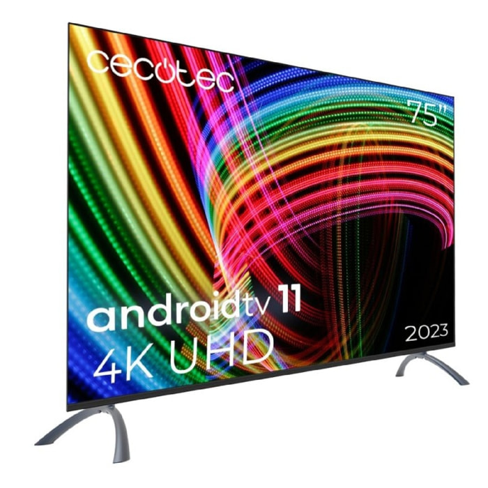 Televisor LED 75" Smart TV A3 Series ALU30075 Cecotec. 4kUHD,AndroidTV11,Framele