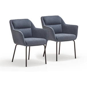 Silla Sadira azul oscuro 2P/Caja