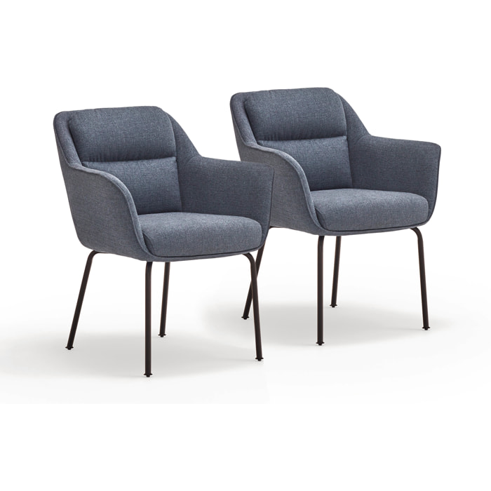 Silla Sadira azul oscuro 2P/Caja