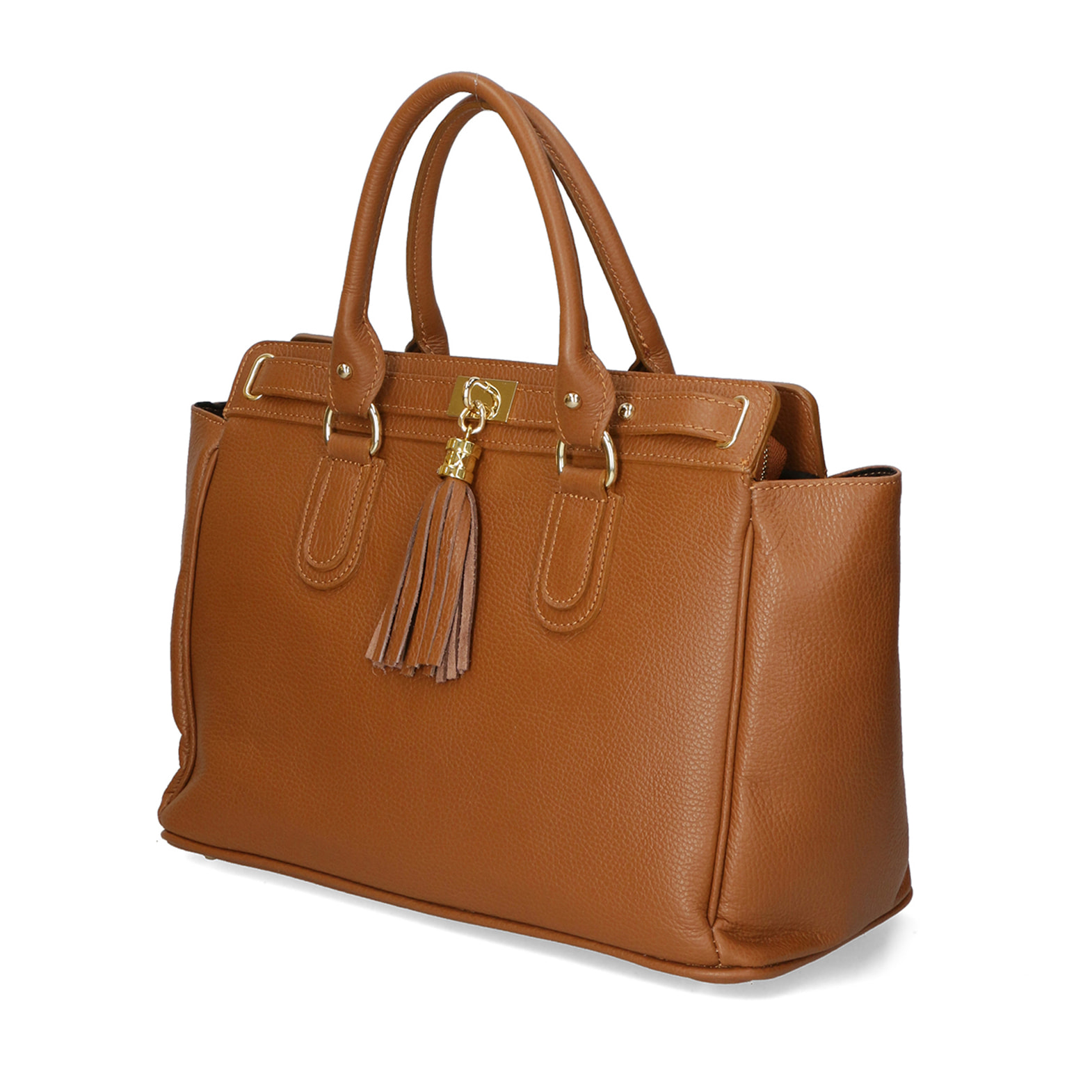 Borsa a mano da Donna Elena in Vera Pelle Made in Italy 28x37x18 cm