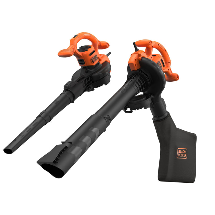Aspirateur souffleur broyeur 2600W - Nettoyage espaces extérieurs, Sac à dos 40L, 11,8m3/min, 315 km/h