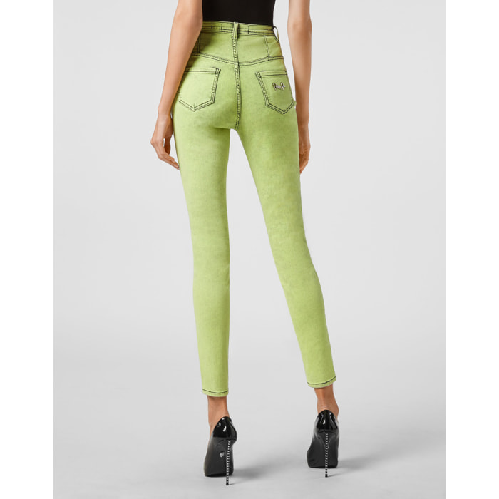 PHILIPP PLEIN Jegging de cintura alta