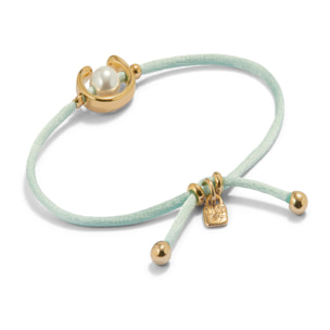 Pulsera SER DIFERENTE VERDE AGUA M