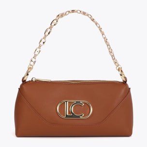 Borsa a tracolla con manico annodato e parte inferiore