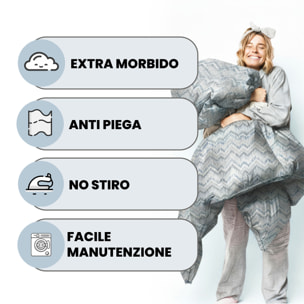 TRAPUNTA INVERNALE BASIC, 200gr, Doubleface, Microfibra, Made in Italy - JAKARTA