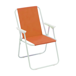 Sedia Camping Spiaggia Pieghevole Con Schienale Modello Miramare