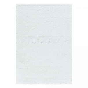 Tapis poils longs shaggy tissé motif uni TENI