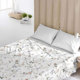 Naturals - Juego de Sábanas Estampadas - Incluye 1 o 2 Fundas de Almohada + 1 Sábana Bajera - 100% Algodón - Beltane