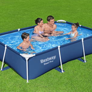 Bestway Piscine hors sol tubulaire rectangulaire Bestway Steel Pro 259 x 170 x 61 cm bleu