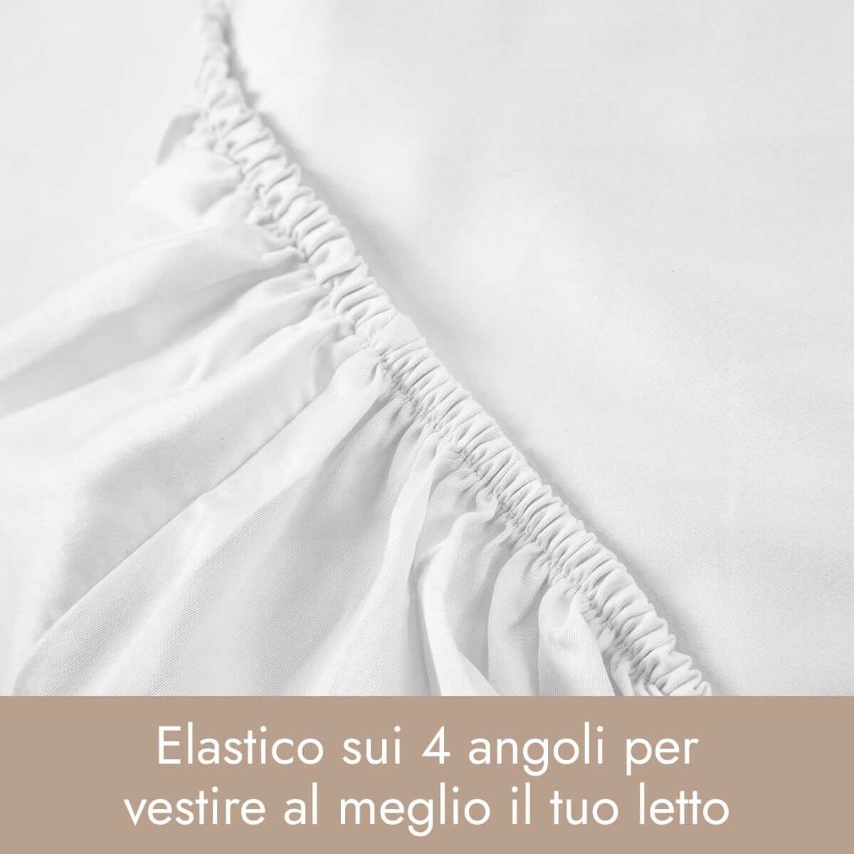 Intrecci Home Lenzuolo con Angoli, Lenzuolo Sotto in Raso di Puro Cotone Satin,Made in Italy, Morbidezza Suprema, Elegante e Confortevole, Tinta Unita