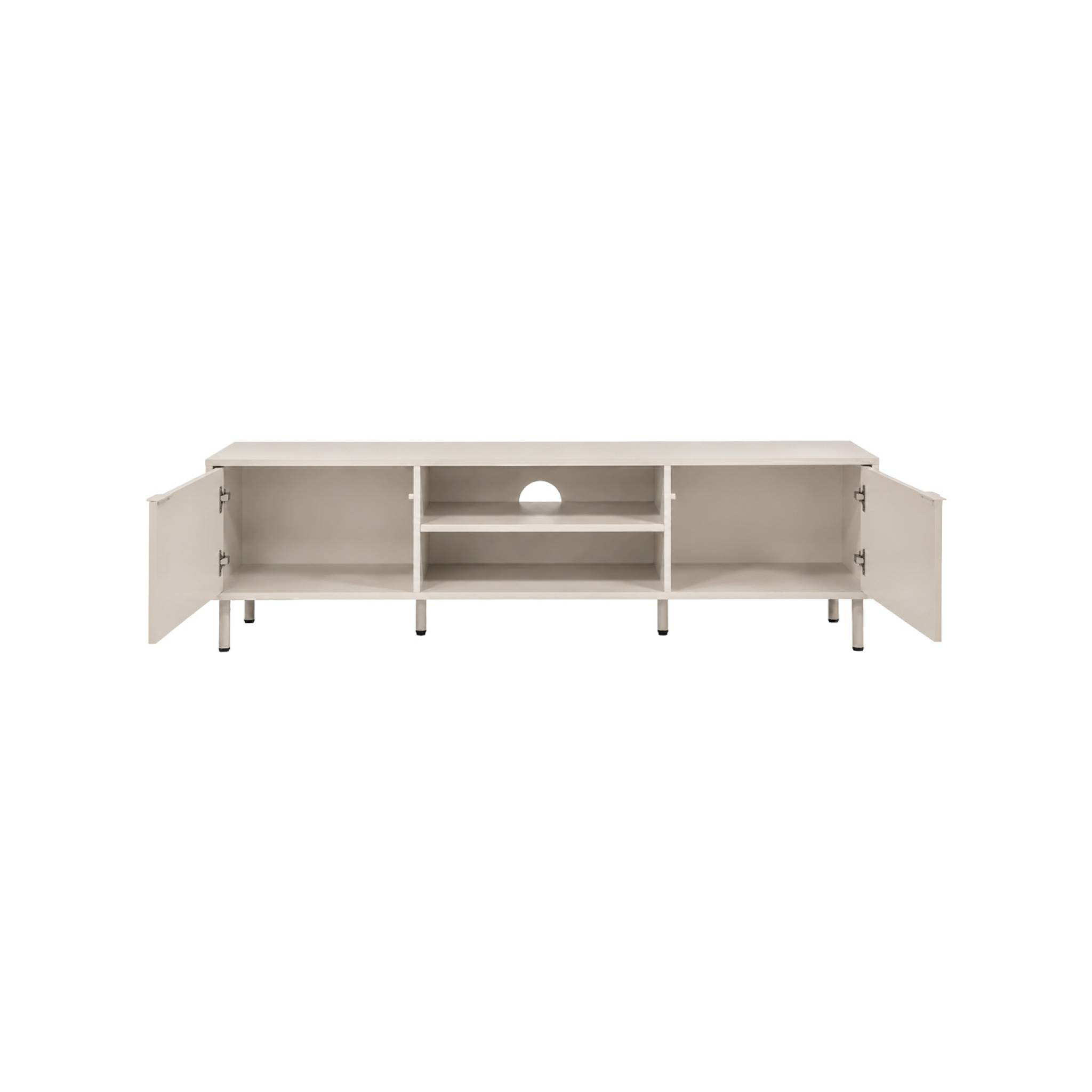 Meuble TV décor bois et métal 160cm ELLIE