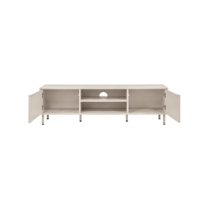 Meuble TV décor bois et métal 160cm ELLIE
