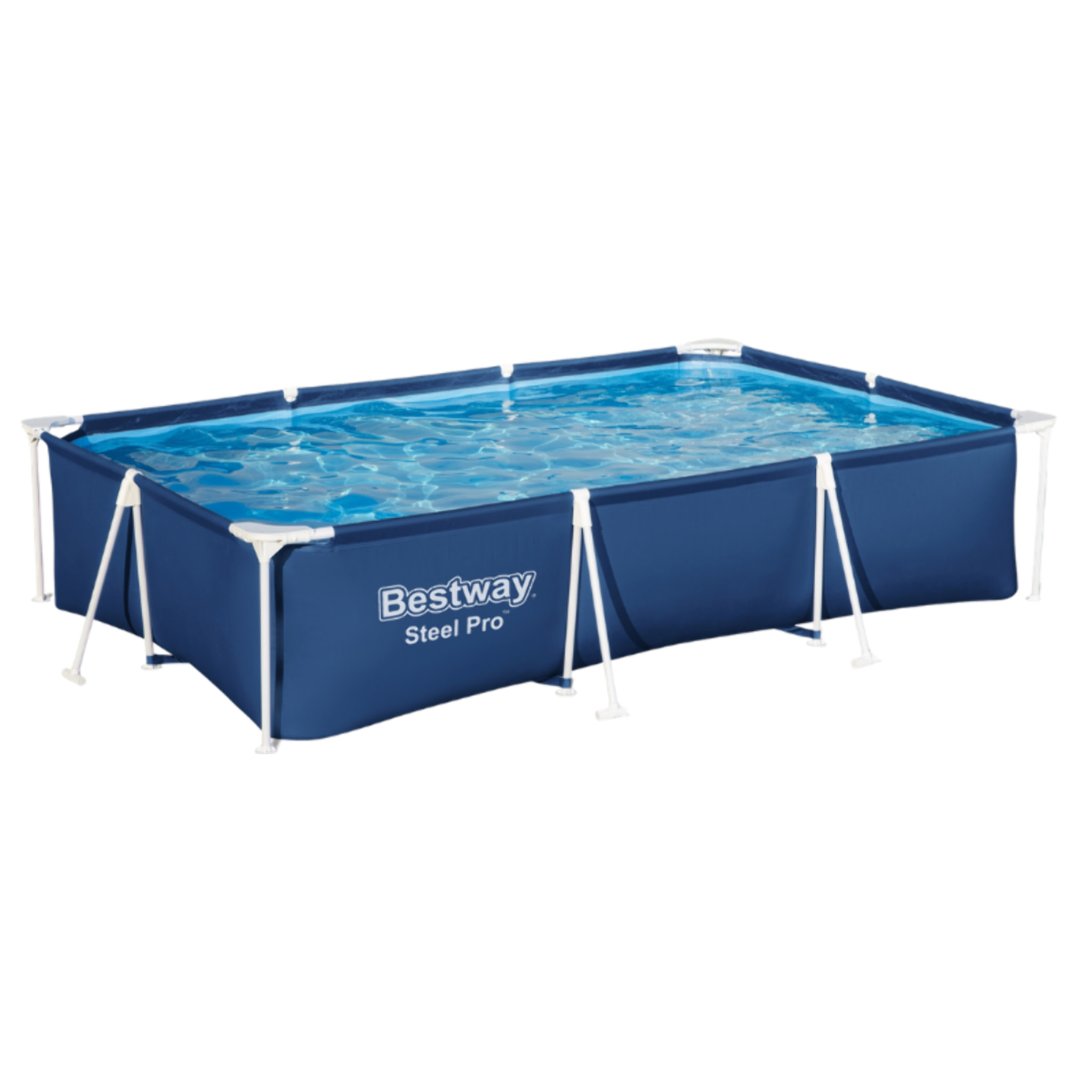 Bestway Piscine hors sol tubulaire rectangulaire Bestway Steel Pro 300 x 201 x 66 cm bleu