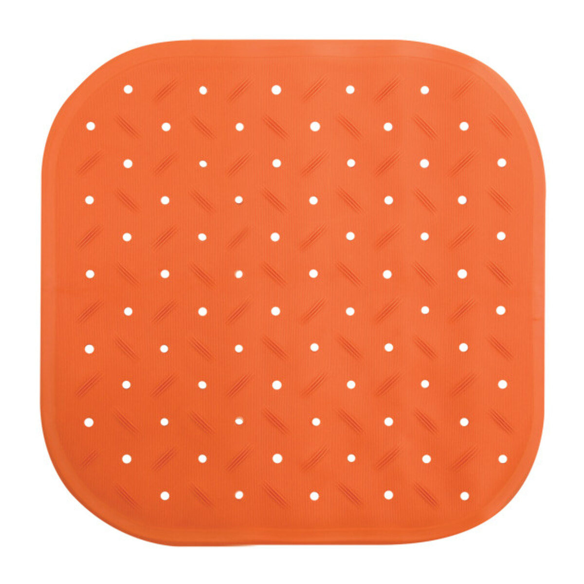 Tapis Fond de douche antidérapant Caoutchouc CLASS 54x54cm Orange MSV